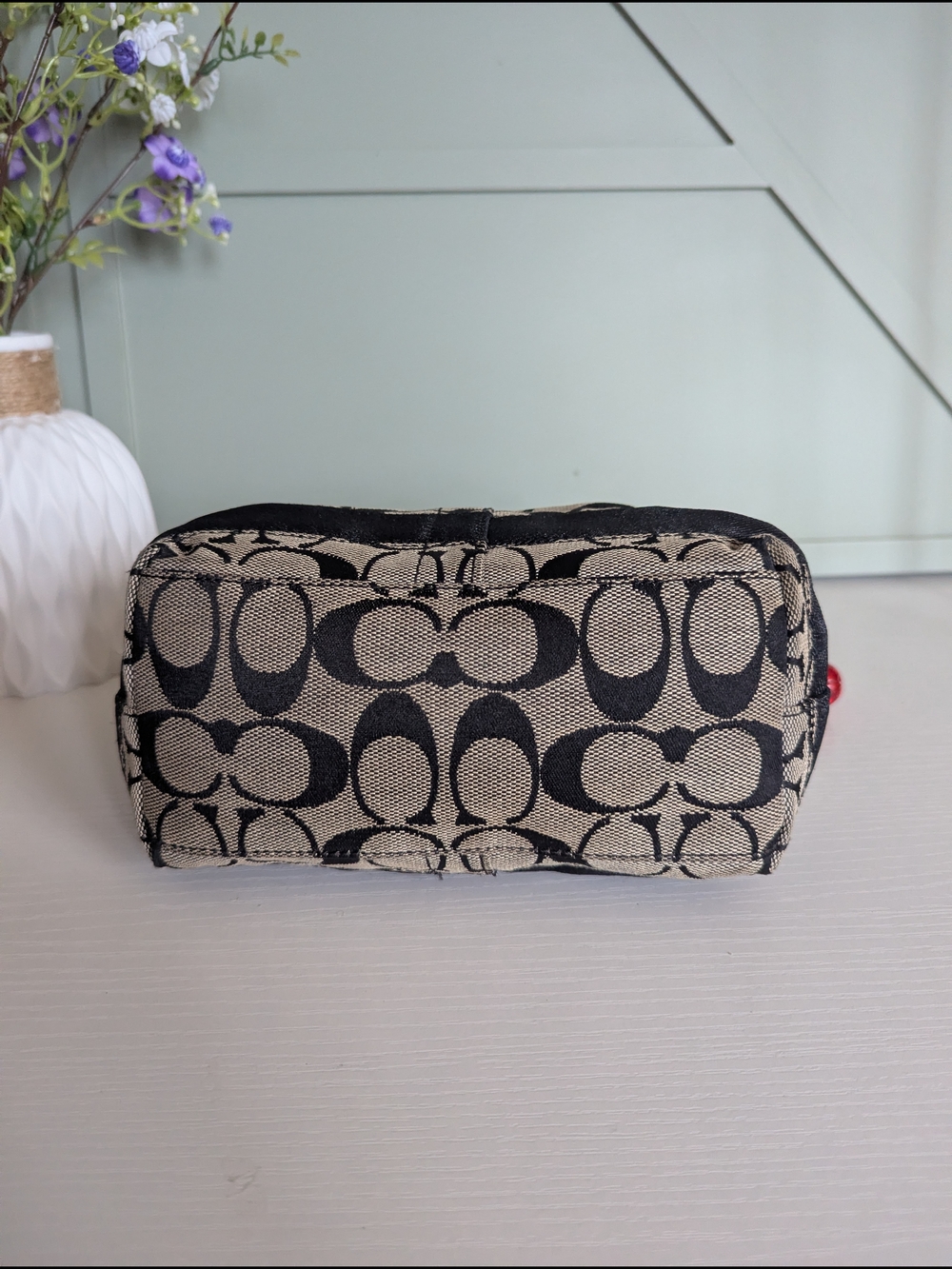 vintage Coach Signature Demi Pouch Handbag, - Picture 6 of 10